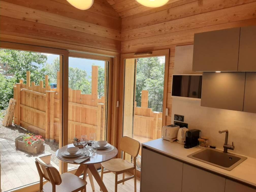 Petit Chalet Neuf Independant 2 Pers "La Cabane De Jean " Briançon Eksteriør bilde
