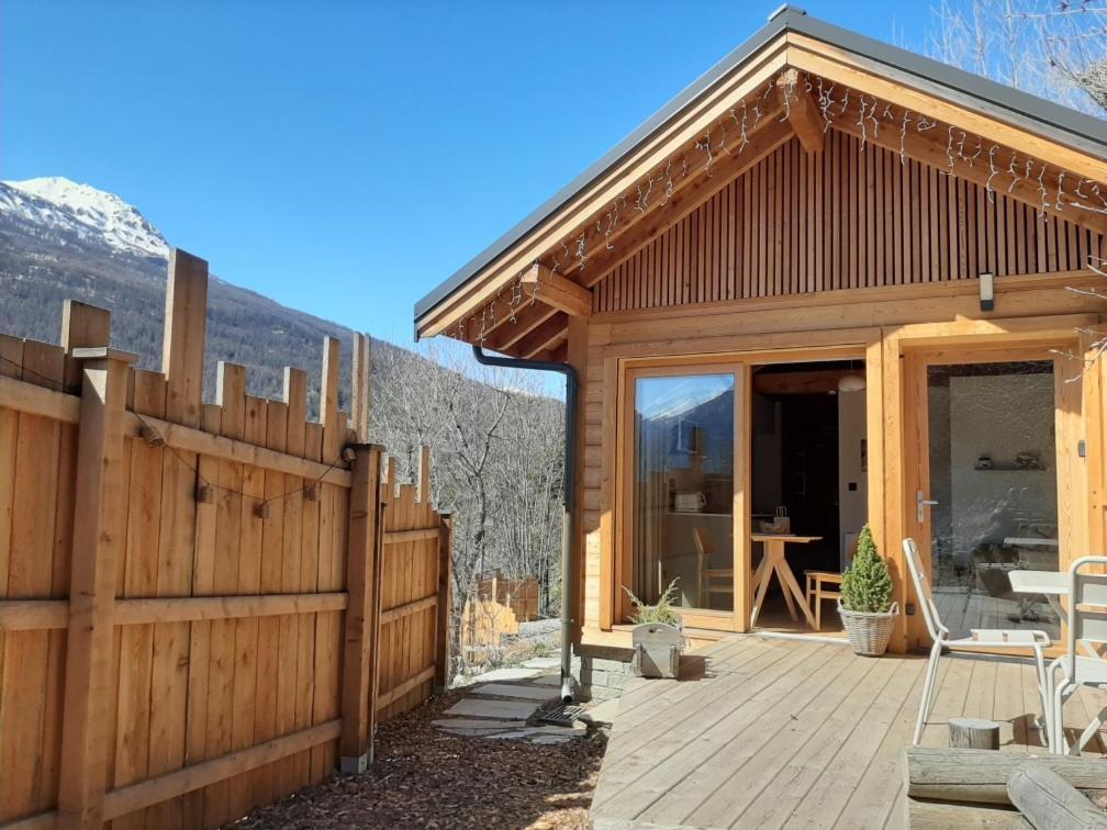 Petit Chalet Neuf Independant 2 Pers "La Cabane De Jean " Briançon Eksteriør bilde